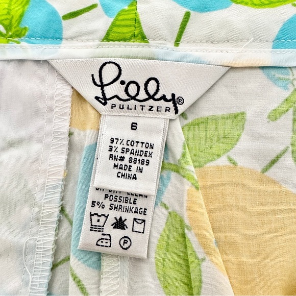 Lilly Pulitzer Lemon & Blueberry Capris 🍋 🫐 - Picture 7 of 9